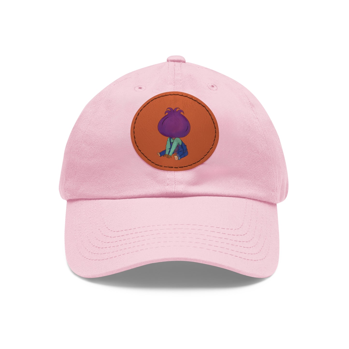 Onion Child Hat with Leather Patch (Round)