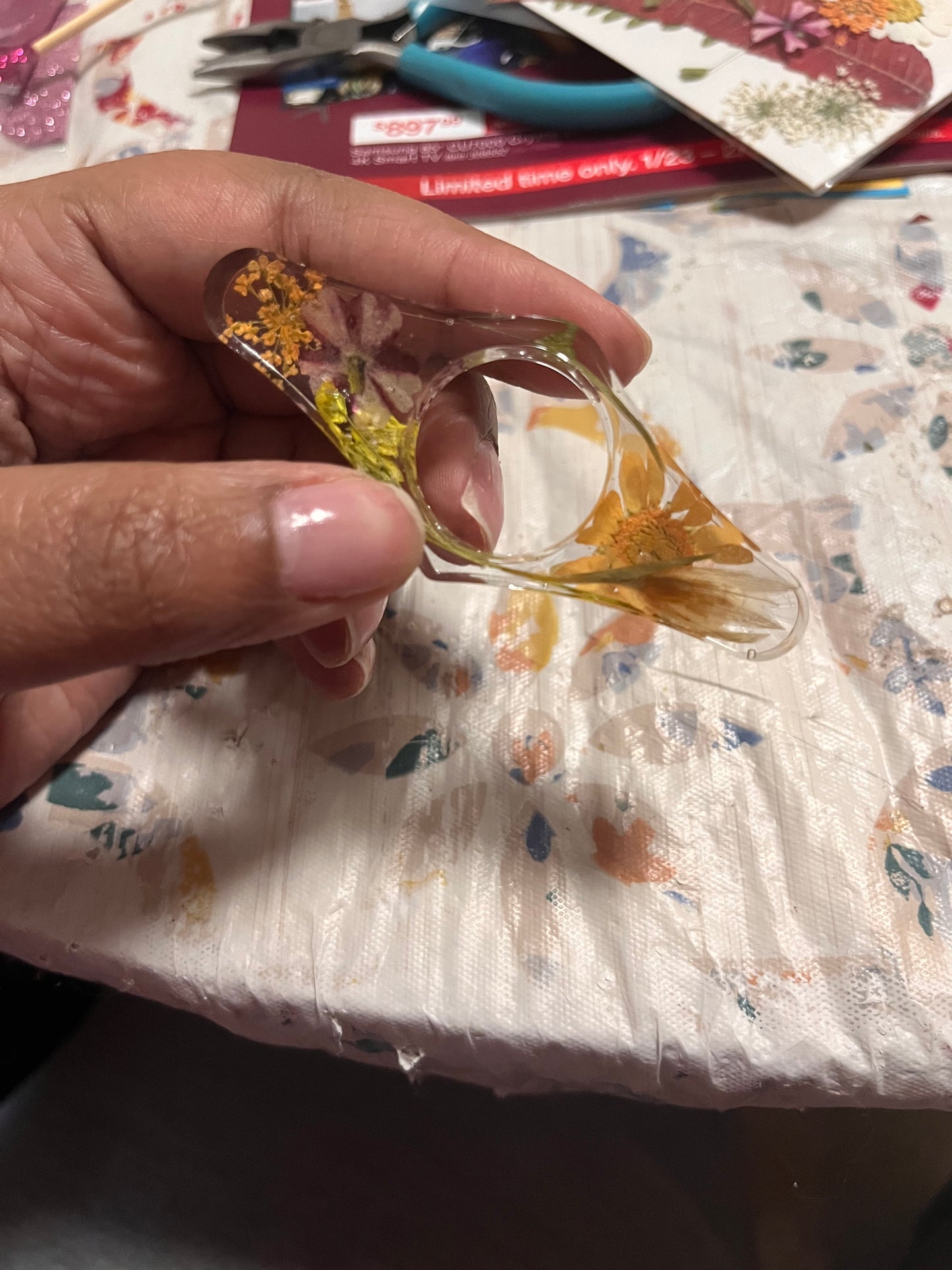 Resin Book Page Holder