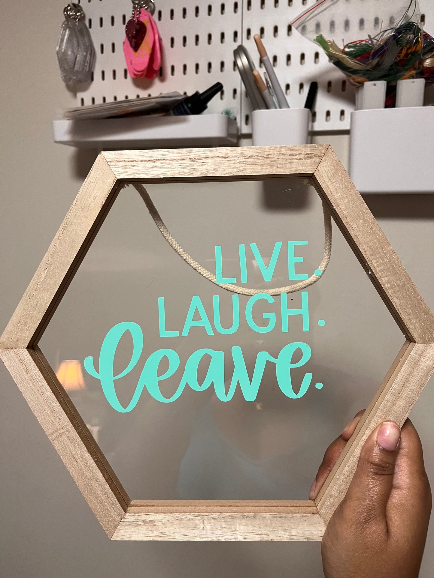 “Live. Laugh. Leave.” Decor Frame