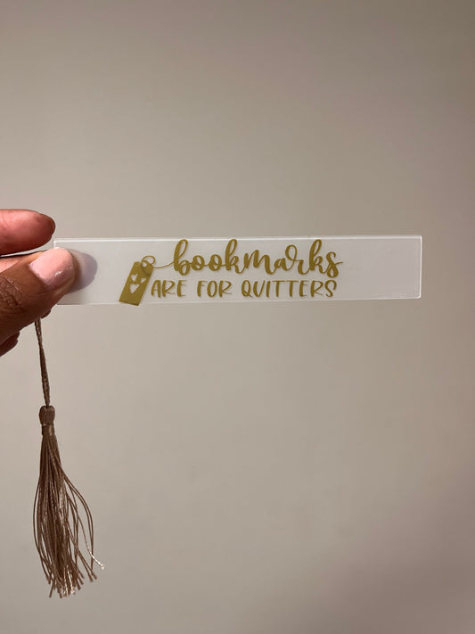 Bookmarks are For Quitters!